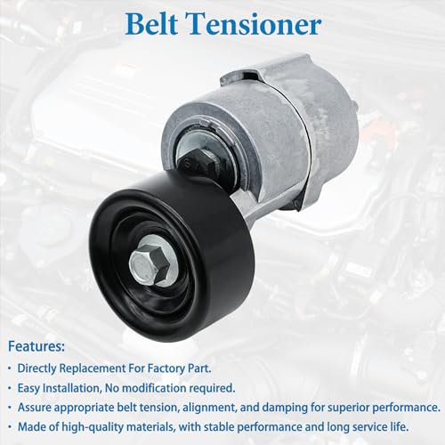 LEVANLIGHT Belt Tensioner Assembly with Pulley Compatible with 2010-2014 Hyundai Tucson, 2006-2014 Sonata, 2011-2015 Kia Sportage, 2007-2010 Rondo, 2006-2015 Optima, 2010-2013 Forte Koup, Replaces# 2528125000 - Image 2