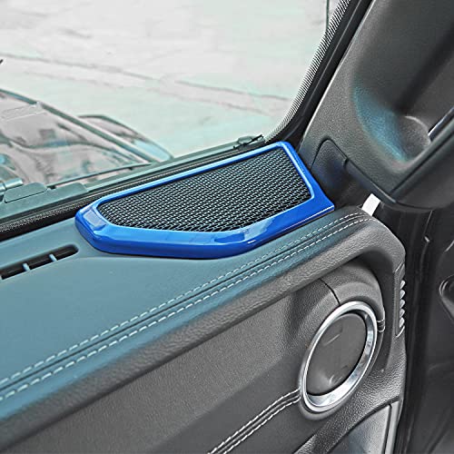 JeCar غطاء تزيين مكبر الصوت العمودي لملحقات الداخلية لسيارة جيب رانجلر JL JLU Gladiator JT 2018 2019 2020 2021 2022 2023 2024 (أزرق) - Image 5