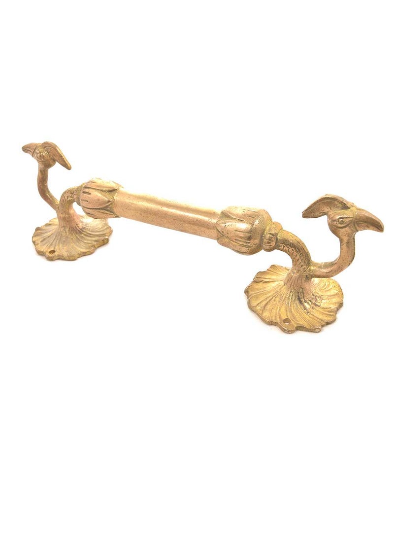 Indian-Shelf IndianShelf 2 Pack Peacock Multicolor Brass Kitchen Cabinet Handles for Door Drawer Dressers Cupboard Fine  - Image 1