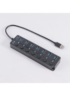 Generic USB3.0HUB Hub 7-Port Diamond Key One-to-seven Extender Expansion Dock Computer Accessories High-speed Transmission-Number Of Interfaces:7 Mouth 2.0 Blister Packaging  - Image 3