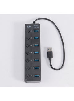 Generic USB3.0HUB Hub 7-Port Diamond Key One-to-seven Extender Expansion Dock Computer Accessories High-speed Transmission-Number Of Interfaces:7 Mouth 2.0 Blister Packaging  - Image 2