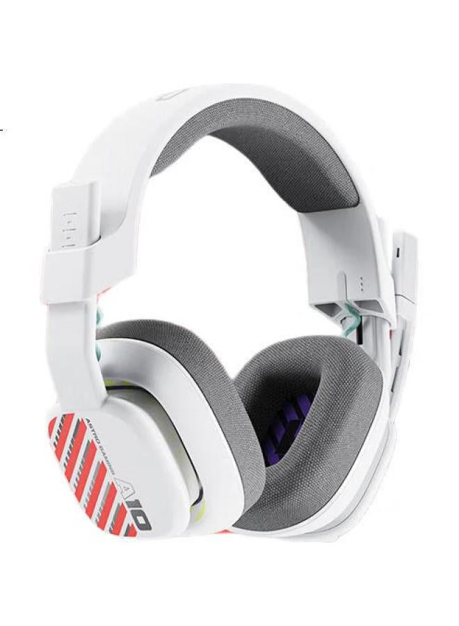 G لوجيتك (جي) أسترو A10 النسخة المحدثة، سماعة رأس للألعاب على الكمبيوتر فوق الأذن مع ميكروفون، سماعات ستيريو للرياضات الإلكترونية مع إلغاء الضوضاء، سماعة PUBG لجهاز PS5، أبيض ميكانيكي - Image 3