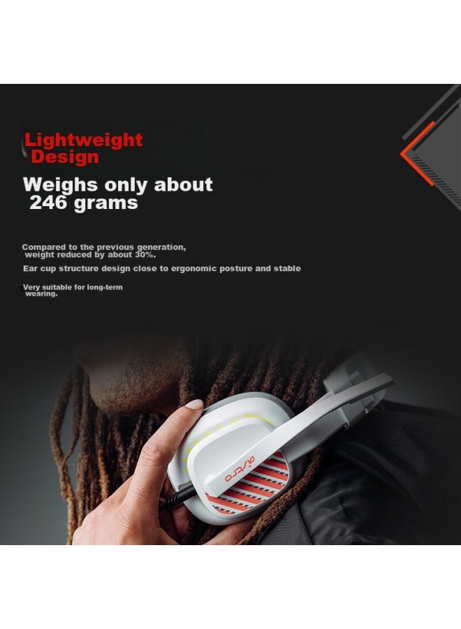 G Logitech Astro A10 Upgraded Version, Over-ear Computer Gaming Headset With Microphone, Stereo E-sports Headphones With Noise Cancellation, Ps5 Pubg Headset, Mecha White - Image 4