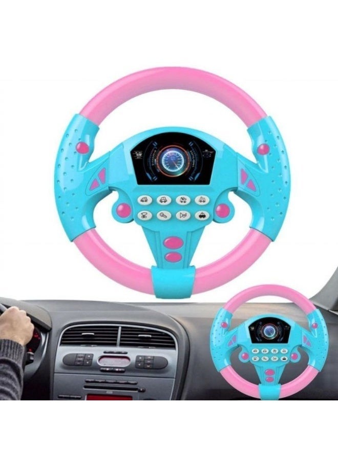 Rotating Steering Wheel Toy for Kids Car Steering Wheel for Children with Sound and Light Driving Simulator Steering Wheel Toy for Play – Backseat Car Game, Realistic Design, Sound & Light Effects, Motor Skills Development, Educational & Fun Gift for Toddlers - Image 5