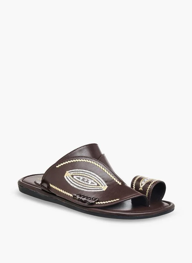 Al Waha Men Embroidered Arabic Sandals