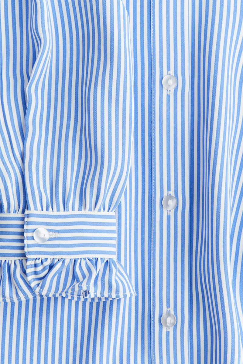 اتش اند ام بلوزة بحواف مكشكشة