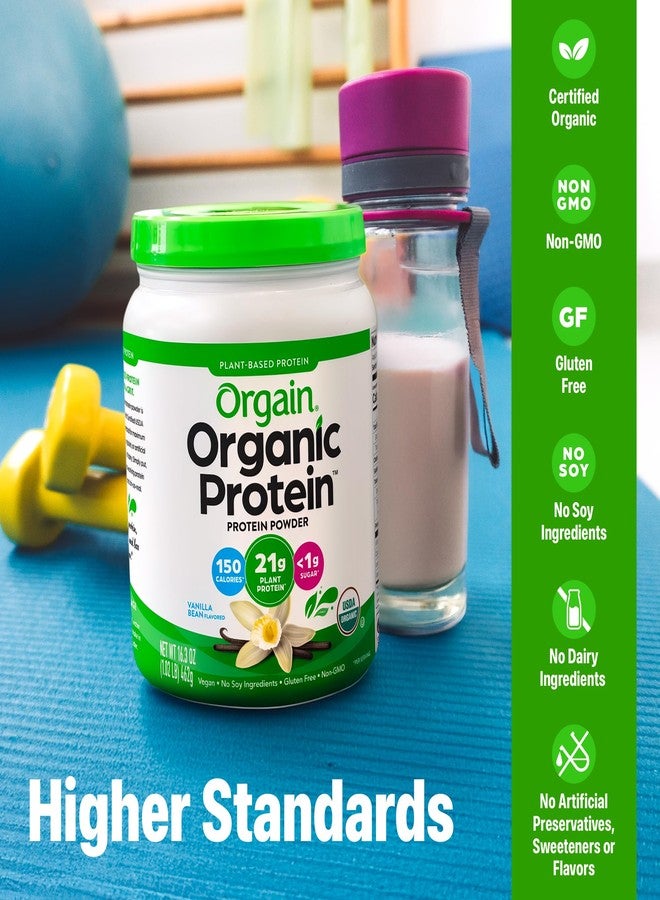 أورجين مسحوق بروتين نباتي عضوي من أورجان، بنكهة الفانيليا - 21 غرام بروتين نباتي، 4 غرام ألياف بريبيوتيك، خالٍ من اللاكتوز، خالٍ من السكر المضاف، غير معدل وراثيًا، مناسب للمشروبات المخفوقة والعصائر، 1.02 رطل (قد يختلف شكل العبوة) - Image 3