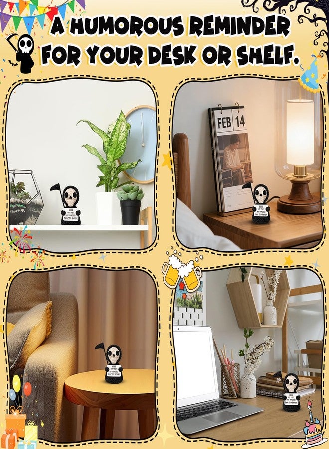 Frabaca Unique Happy 50th Birthday Gifts for Women Men – Cool 50 Year Old Birthday Decorations for Her, Him, Best Friend with Witty Milestone Card– Crochet Keepsake Desk Decor - Image 3