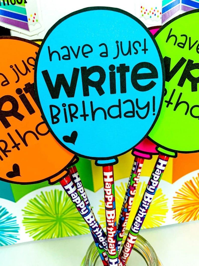 Fun Express Happy Birthday Pencils - Bulk Set of 24 for Classroom Supplies and Party Favors - Image 5