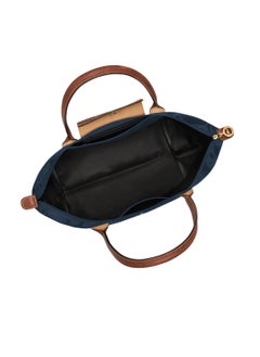 Longchamp Women's large handbags tote bags shoulder bags navy blue classic style  - Image 5