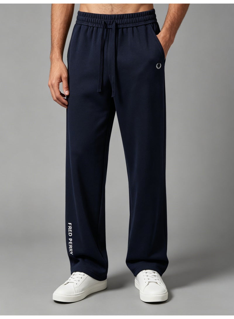 Fred Perry wheat ear stereo LOGO straight wide-leg pants for men and women with loose casual drape sweatpants. - Image 1