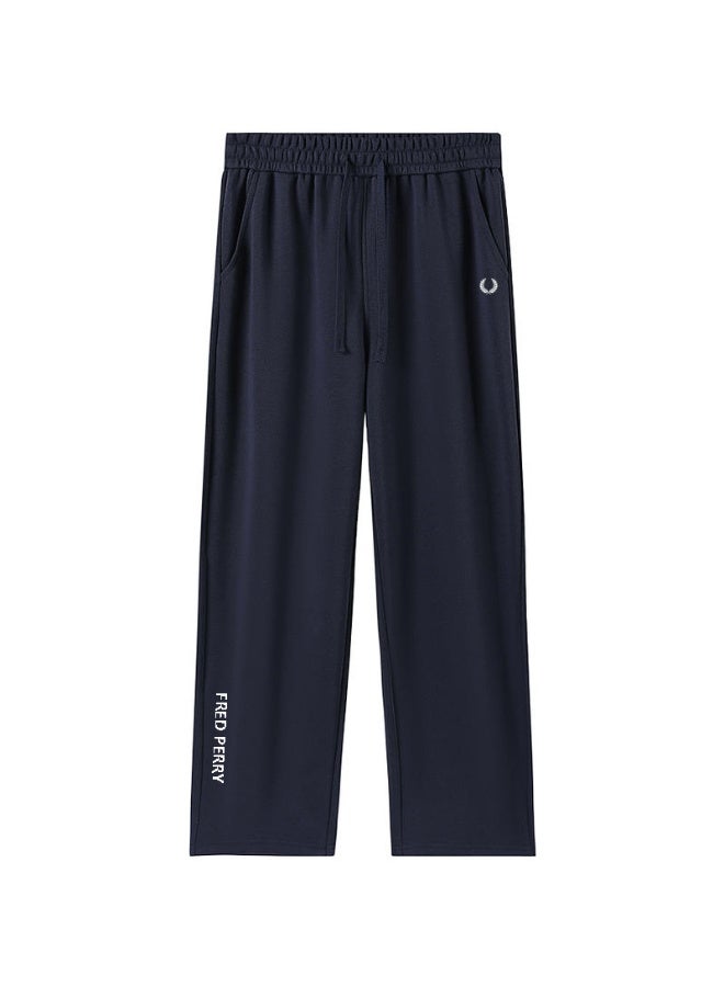 Fred Perry wheat ear stereo LOGO straight wide-leg pants for men and women with loose casual drape sweatpants. - Image 2