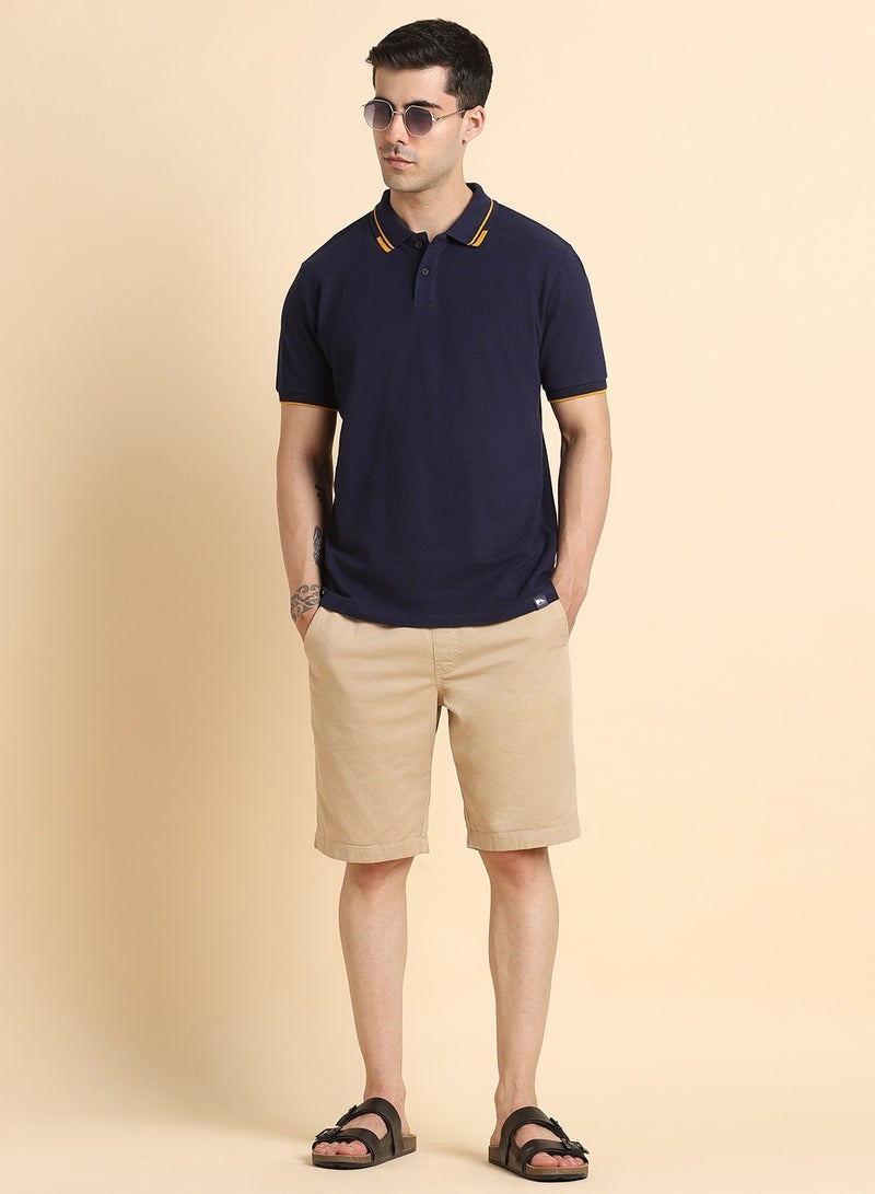 Dennis Lingo Navy T-Shirt for Men, Casual Comfort  - Image 1