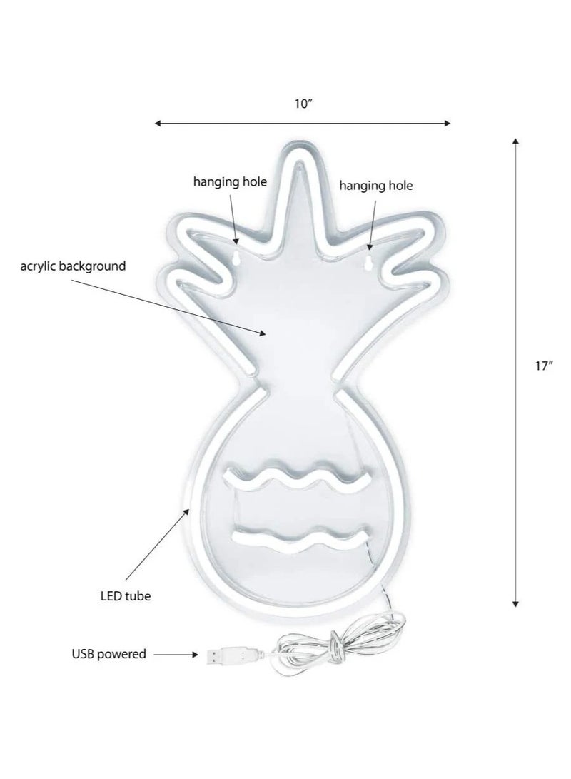Pineapple Neon LED Sign USB plug - Image 3