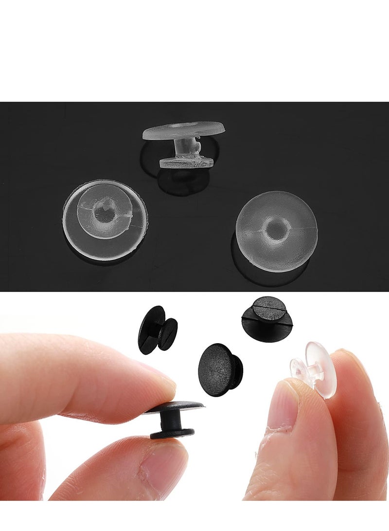 SYOSI Charm Buttons 200 Pcs Buckle Plastic Button Accessories Shoe Buttons Fit for Flat Shoe Charms Wristband Charms DIY Decorations - Image 4