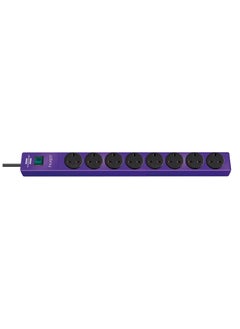 Brennenstuhl Brennenstuhl HUGO Extension Socket 8 WAY 3M 13A PLUG & 8 NO. BS Socket WITH ON/OFF SWITCH 3G1.25 CABLE VIOLET 