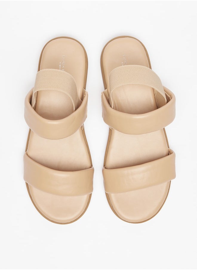Flora Bella By Shoexpress - Women Solid Elasticated Back Strap Sandals - Image 1