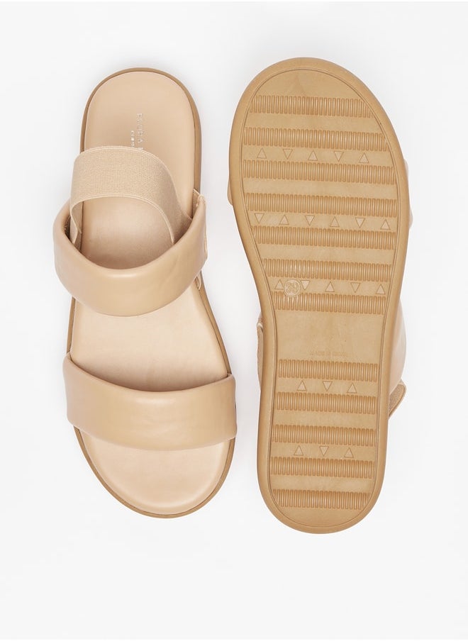 Flora Bella By Shoexpress - Women Solid Elasticated Back Strap Sandals - Image 1