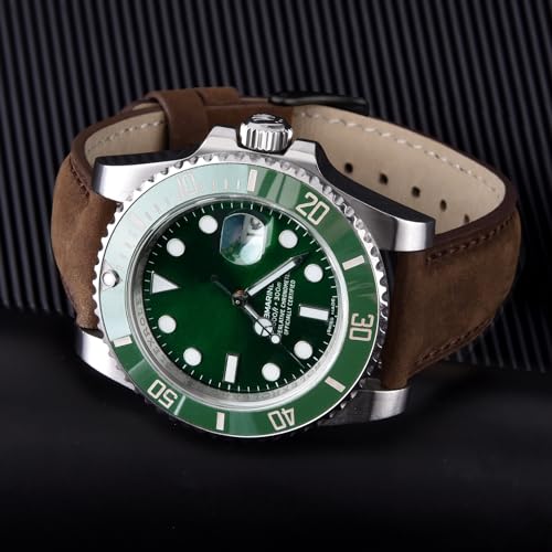 Ritche Quick Release Leather Watch Bands Genuine Watch Straps for Men Women Top Grain Leather Watch Strap Saddle Brown Black Fathers Day gifts - Image 3