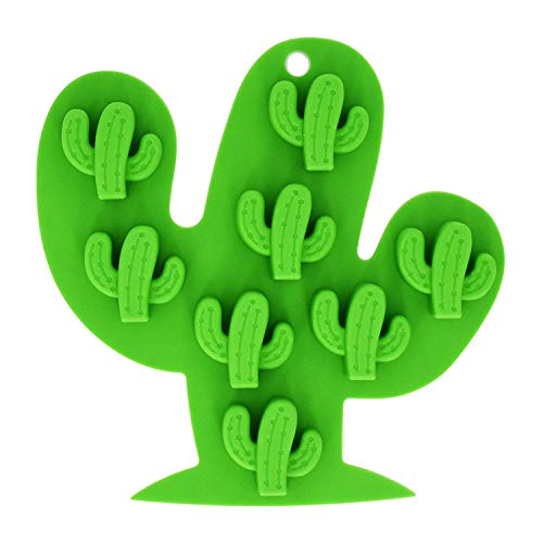 Fewo 2Pcs Mini Cactus Ice Cube Tray Cacti Silicone Molds Set for Chocolate Candy Cake Cupcake Soap Baking Jello Cookie Wax Crayon - Image 3