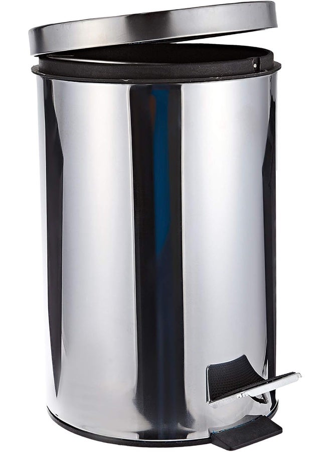 HARMONY S/STEEL PEDAL BIN SILVER 12L LTC12LS - Image 2