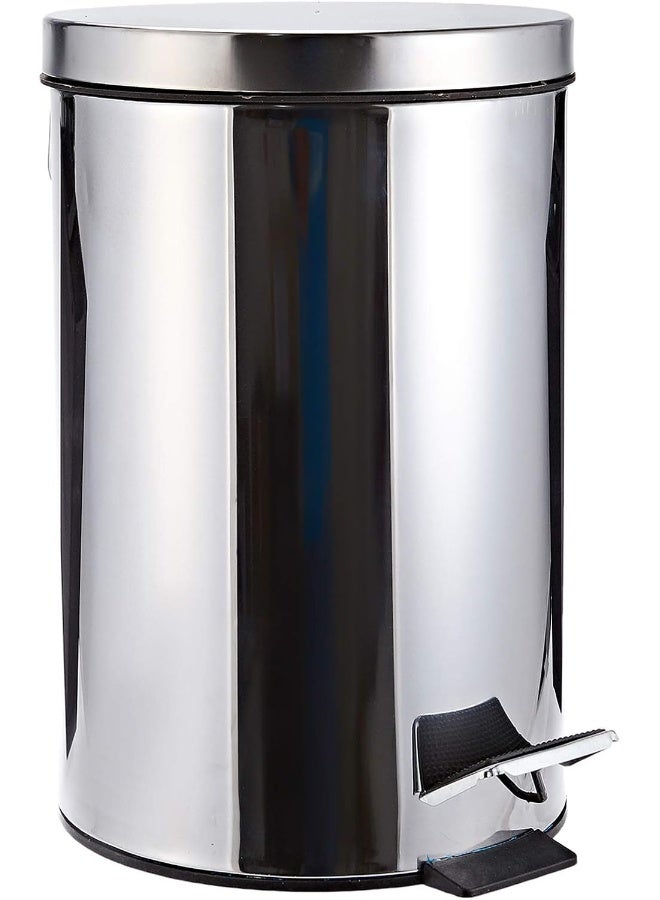 HARMONY S/STEEL PEDAL BIN SILVER 12L LTC12LS - Image 1