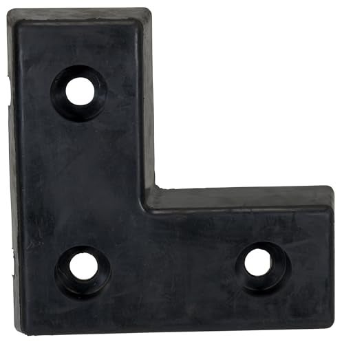 Vestil L-1818-4 L-Shaped Specialty Molded Dock Bumper, Rubber, 18" Width x 18" Height x 4" Depth - Image 4