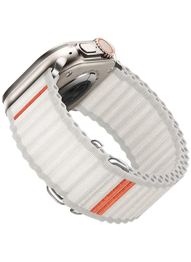 TEMPO Durable Sport Band Compatible with Apple Watch Ultra 2/1 Ultra 49mm 46mm 45mm 44mm 42mm for Men Women, Stretchy Nylon Loop Adjustable Strap with S-Hook for iWatch Series 10 9 8 7 6 5 4 3 2 1 SE  - Image 1