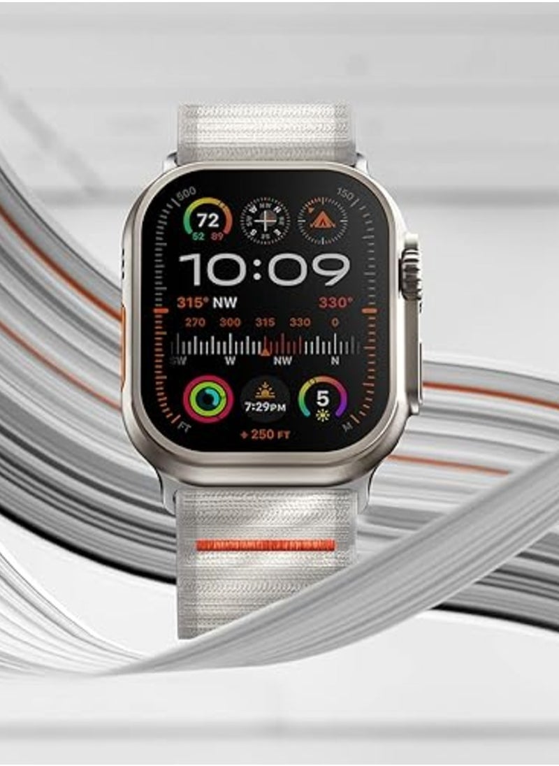 TEMPO Durable Sport Band Compatible with Apple Watch Ultra 2/1 Ultra 49mm 46mm 45mm 44mm 42mm for Men Women, Stretchy Nylon Loop Adjustable Strap with S-Hook for iWatch Series 10 9 8 7 6 5 4 3 2 1 SE  - Image 4