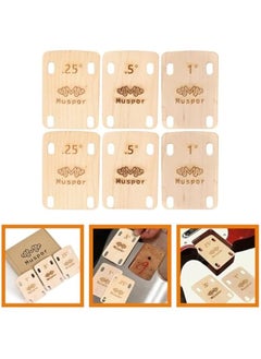 Generic 6pcs Guitar Neck Spacer Bass Neck Shims Thickness Shims Thickened Shims for Musical Bass Instrument Bass Neck Spacer Guitar Wood Shims Bass Shims Maple Accessories Electric Guitar  - Image 2