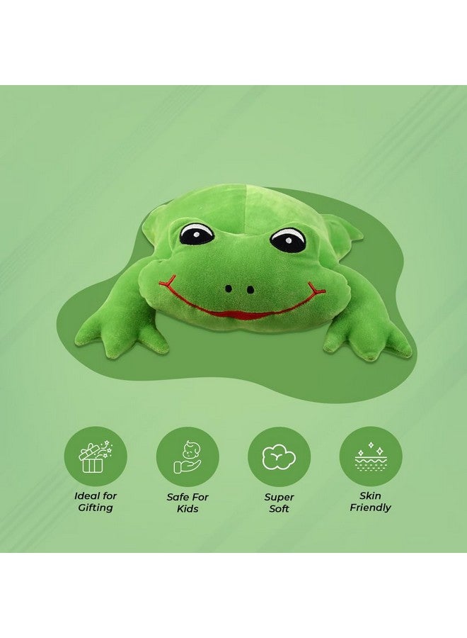 Ultra Ultra 12 inch Frog Fully Stuffed Soft Premium Plush for Kids in Green | Snuggling and Playtime | Animal Toy | Birthday Gift | Anniversary | Christmas | Diwali | Home Decor - Image 4