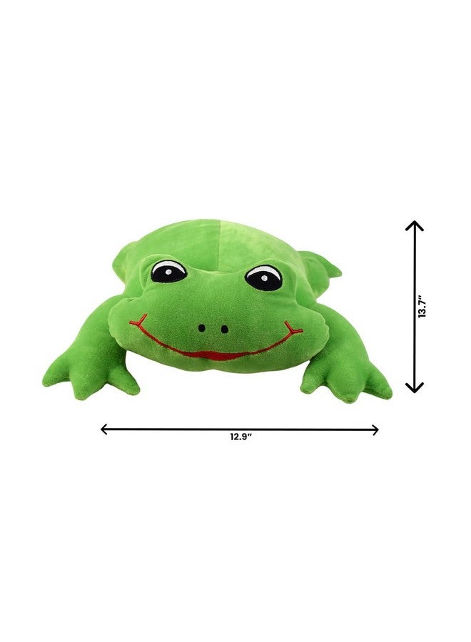 Ultra Ultra 12 inch Frog Fully Stuffed Soft Premium Plush for Kids in Green | Snuggling and Playtime | Animal Toy | Birthday Gift | Anniversary | Christmas | Diwali | Home Decor - Image 2
