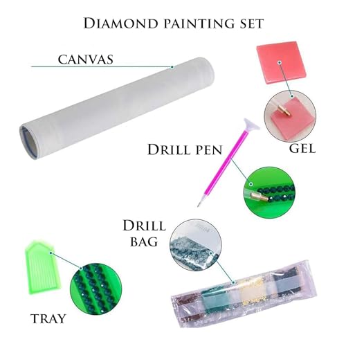 STORE 2508 DIY 5D Diamond Painting Kit for Adults & Kids Full Drill Round Diamond Crystal Gem Art, Cross Stitch Crystal Rhinestone Embroidery Home Wall Decor Gift(12x16inch) (Sunset Boat Scenary) - Image 4