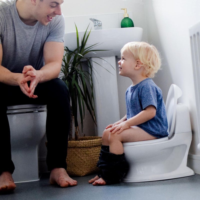 Nuby My Real Potty Training Toilet with Life-Like Flush Button and Sound - 18+ Months - White - Image 2