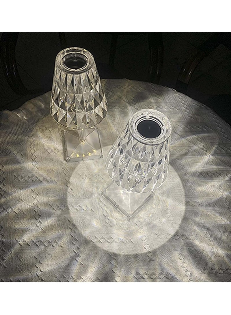 Raxoom Table Lamp-LED Nightstand Lamp, Crystal Table Lamps, Night Light Creative, Portable Rechargeable Lamp for Living Room Decoration, Bedroom - Image 3