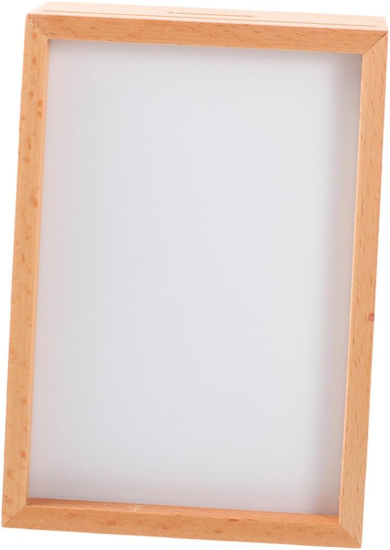 Zerodeko Wooden Picture Frame 6-inch DIY Shadow Box with Dried Flower Display, Hollow 3d Craft Photo Frame for Tabletop Home Décor and Artwork Display - Image 1