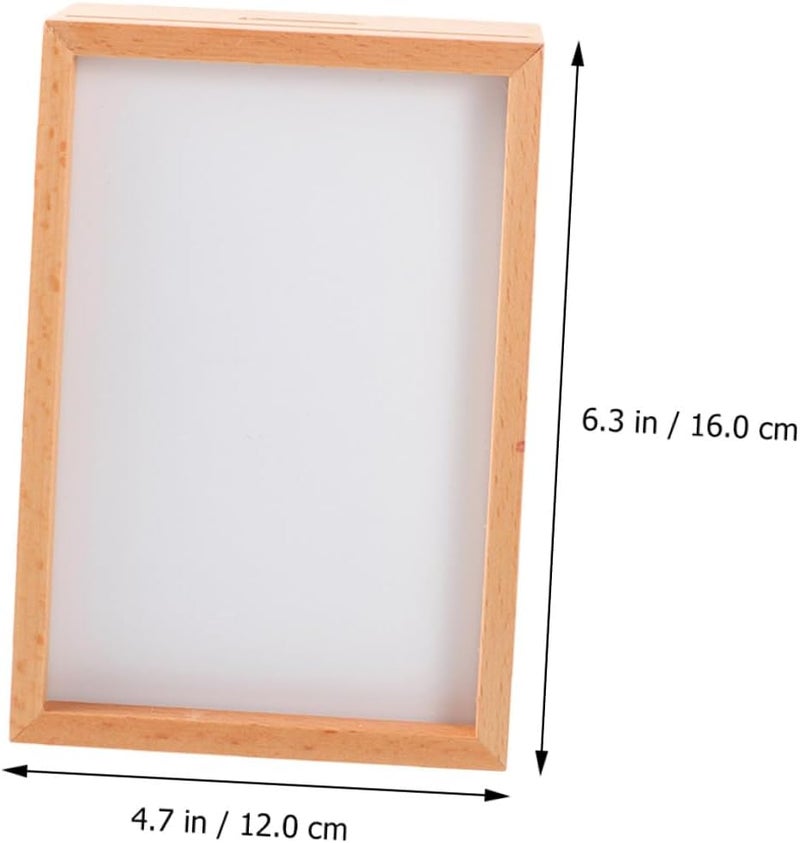 Zerodeko Wooden Picture Frame 6-inch DIY Shadow Box with Dried Flower Display, Hollow 3d Craft Photo Frame for Tabletop Home Décor and Artwork Display - Image 2