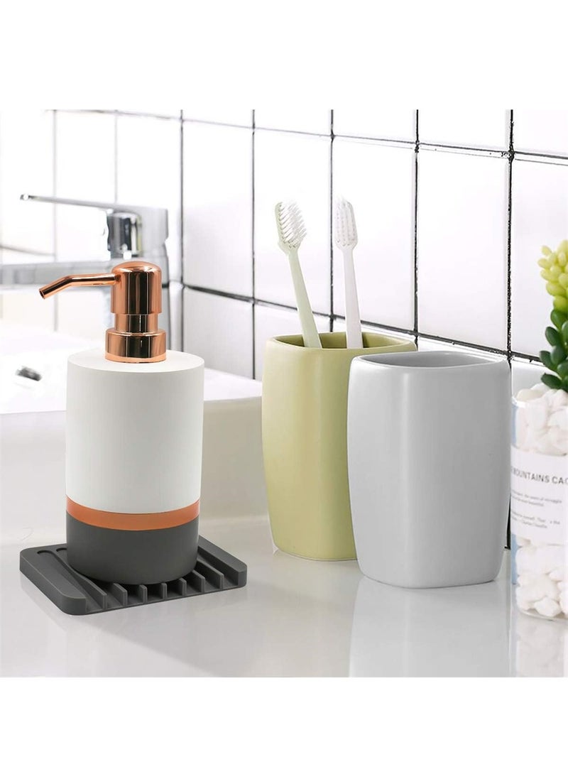 KASTWAVE Self Draining Soap Holder, 3 Pcs Silicone Soap Saver, Soap Saver for Shower, Bathroom, Kitchen, Bath Tub, Sponges, Keep Soap Bars Dry Clean, Easy Clean, Extend Soap Life, Easy Dry - Image 5