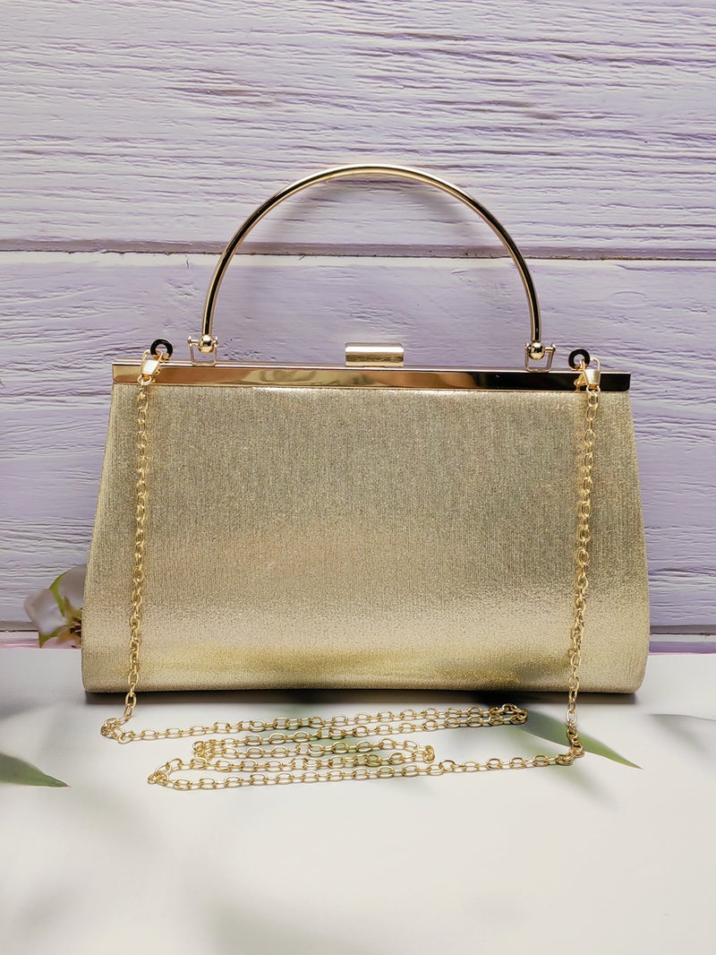 New Shiny Banquet Handbag Cross-Body Evening Dress Bag Ktv Princess Bag Celebrity Handbag With Buckle Folding Bag - Image 3