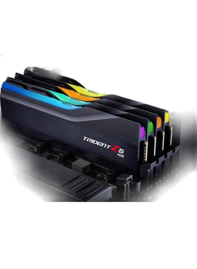 G.Skill G.Skill 64Gb (32Gx2) Kit Ddr5 6000Mhz Desktop Memory - Trident Z Rgb (Dark Mist Black)/C36 - Image 1