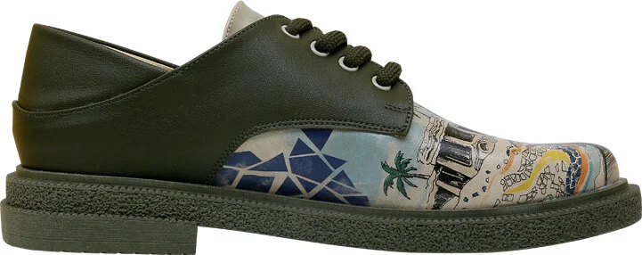 Dogo Women's Vegan Leather Multicolor Casual Shoes - Barcelona Design