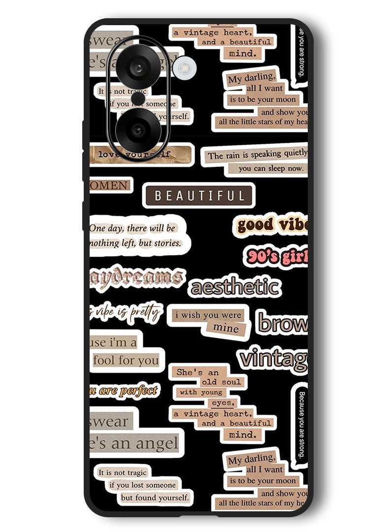 Theodor Case Compatible with OnePlus Nord CE 5 6.77 Inch Protection Shockproof Bumper Cover Beautiful Quote - Image 1