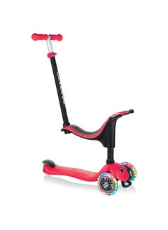 GLOBBER Globber GO UP Sporty Lights 3-in-1 Scooter (New Red)  - Image 1