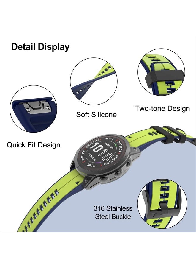 ISABAKE Compatible with Fenix 5 Watch Band, Easy Fit 22MM Band for Fenix 5 Plus/Fenix 6/Fenix 7/Forerunner 935/Forerunner 945/Approach S60/Quatix 5/Quatix 6 - Image 3