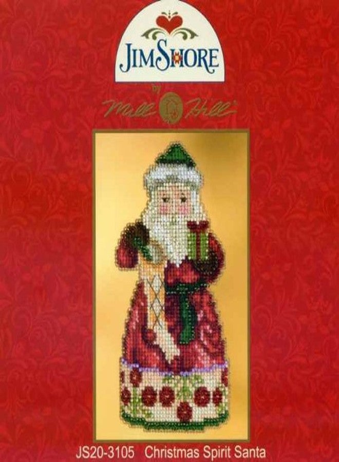 Jim Shore Christmas Spirit Santa Beaded Counted Cross Stitch Kit 2013 Mill Hill Jim Shore JS203105 - Image 2