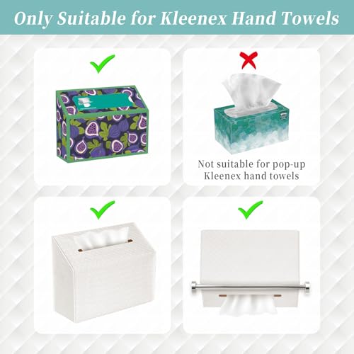 NiHome PU Leather Tissue Box Cover for Kleenex Hand Towels Versatile Design for Countertops and Towel Racks Leather Enhances Home Decor Easy to Use with Exquisite Edging Craftsmanship - Image 3