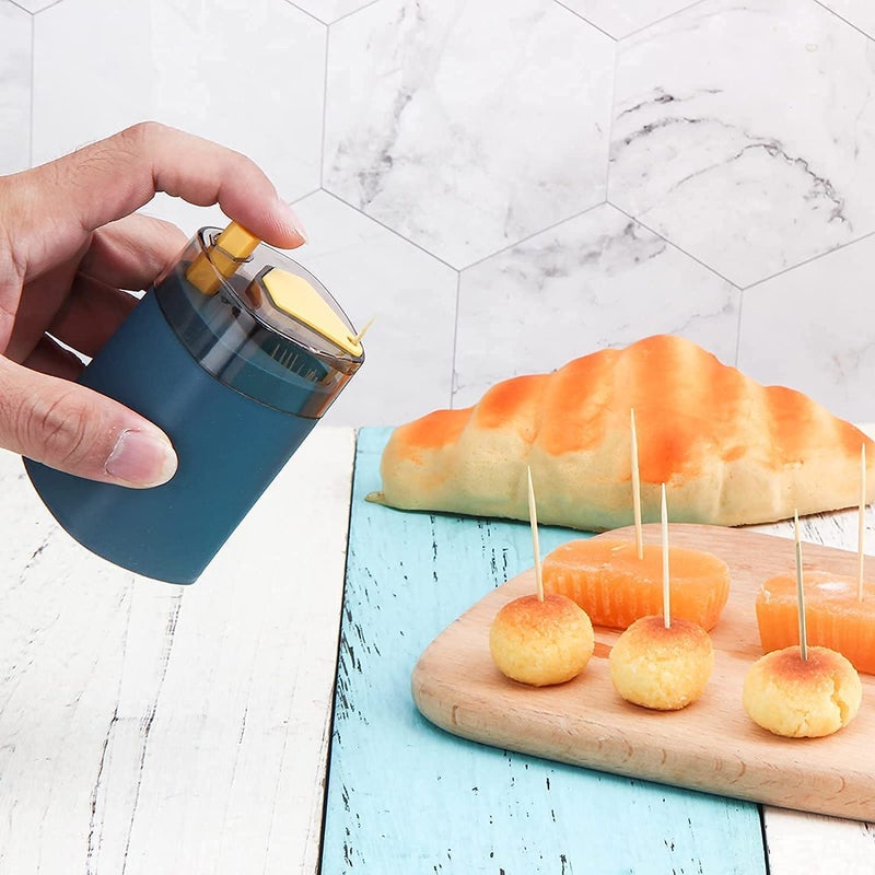 Hidak Toothpick Holder Automatic Toothpick Dispenser Toothpick Storage Box Multi Color - Image 5
