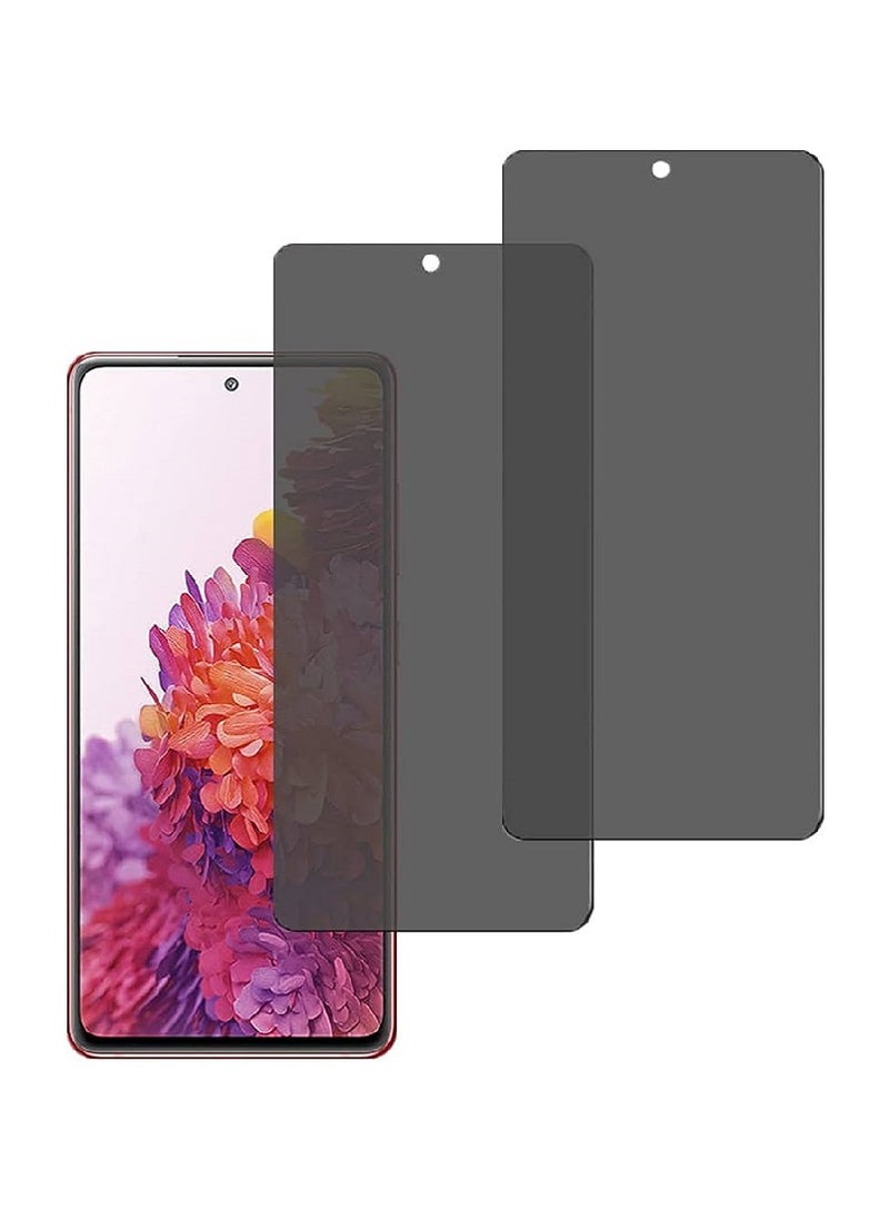 we3 2 Pieces Tempered Glass Screen Protector Anti-Spy Privacy Designed For Samsung Galaxy S20 FE Full Screen Coverage And Bubble Free  - Image 1