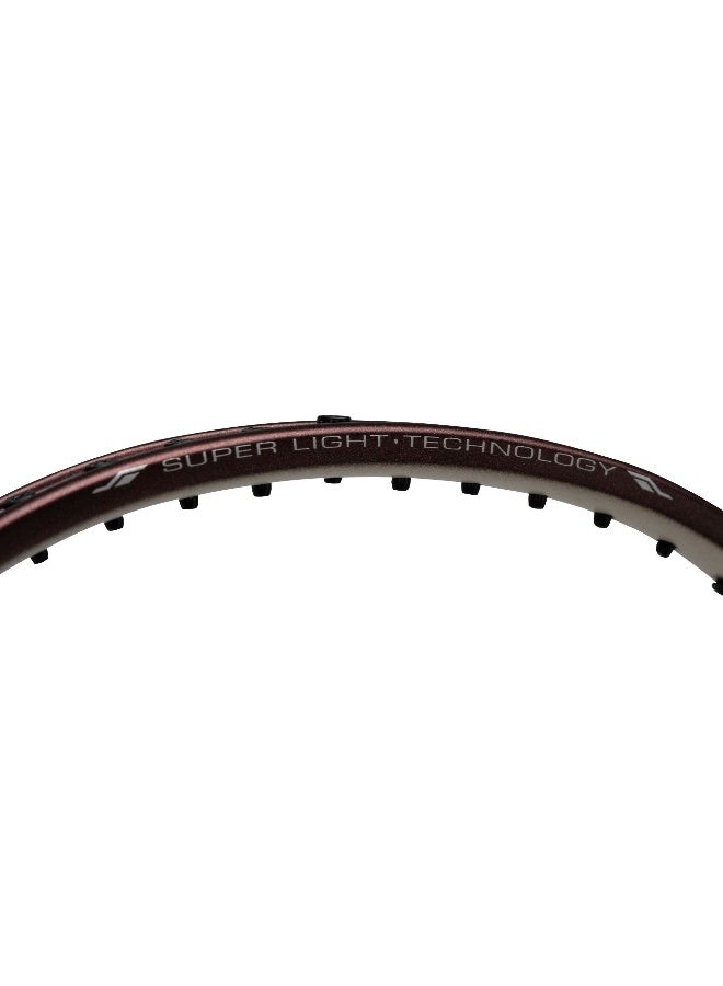 Li-Ning Super Series SS100 Carbon Graphite Badminton Strung Badminton Racket with Full Racket Cover (Maroon/White) - Image 4