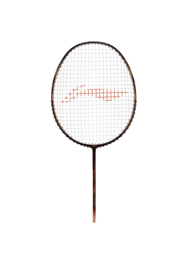 Li-Ning Super Series SS100 Carbon Graphite Badminton Strung Badminton Racket with Full Racket Cover (Maroon/White) - Image 2